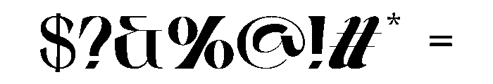 Floadlent Font OTHER CHARS