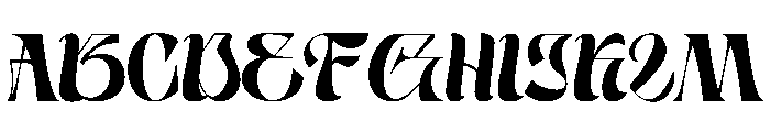 Floadlent Font UPPERCASE