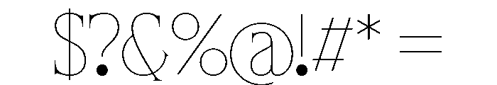 Float Serif Regular Font OTHER CHARS