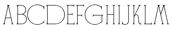 Float Serif Regular Font UPPERCASE