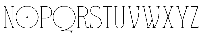 Float Serif Regular Font UPPERCASE