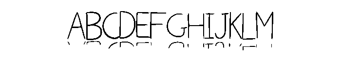 Floating Shadow By Sque Regular Font UPPERCASE