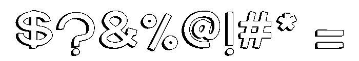 Floday Outline Font OTHER CHARS