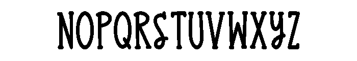Floor Empty Regular Font LOWERCASE