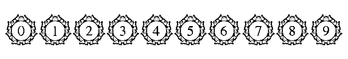 Floral Butterfly Monogram Font OTHER CHARS