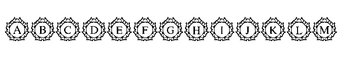 Floral Butterfly Monogram FONT