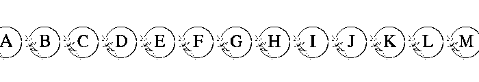 Floral Circle Monogram FONT