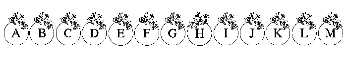 Floral Circle FONT