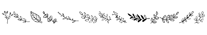 Floral Elements Font LOWERCASE