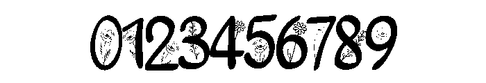 Floral Garden Script Font OTHER CHARS