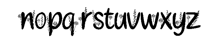 Floral Garden Script Font LOWERCASE