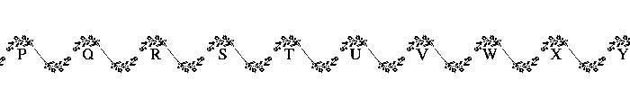 Floral Infinity Font UPPERCASE