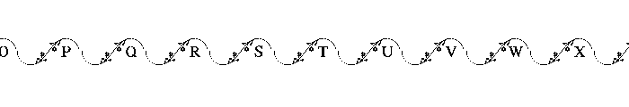 Floral Infinity Font LOWERCASE