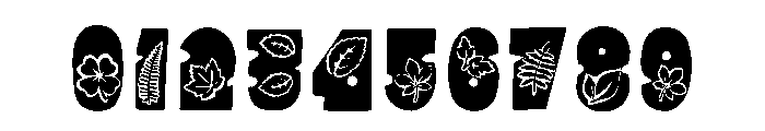Floral Leaves Font OTHER CHARS