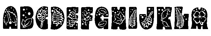 Floral Leaves FONT