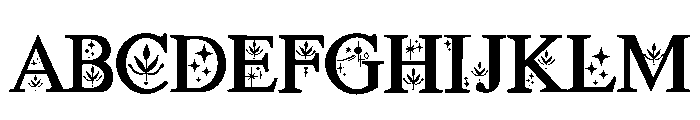Floral Magic Font UPPERCASE