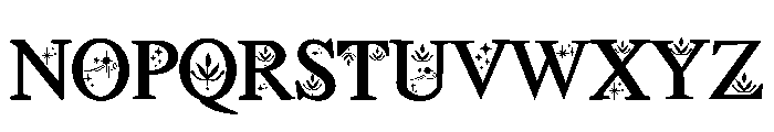 Floral Magic Font UPPERCASE