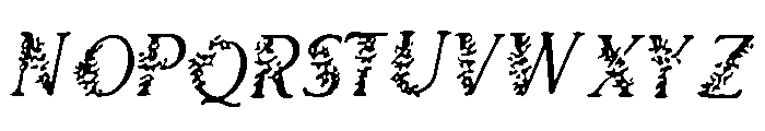 Floral_Ornament Font UPPERCASE