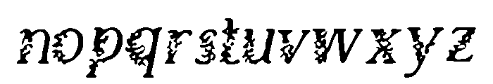 Floral_Ornament Font LOWERCASE