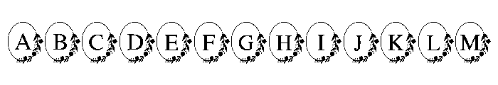 Floral Oval Monogram FONT