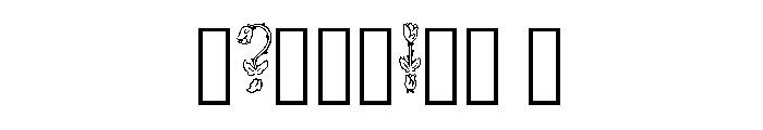Floral Roses By Squeeb  Regular Font OTHER CHARS
