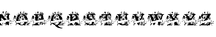 Floral Royale Monogram Font UPPERCASE