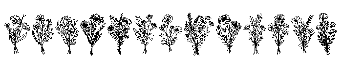 Floral Set FONT