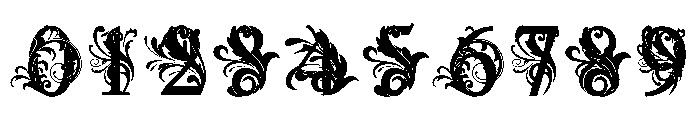 Floral Swirl Font OTHER CHARS