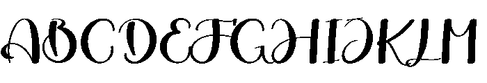 Floral Wedding Font UPPERCASE