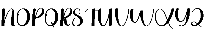 Floral Wedding Font UPPERCASE