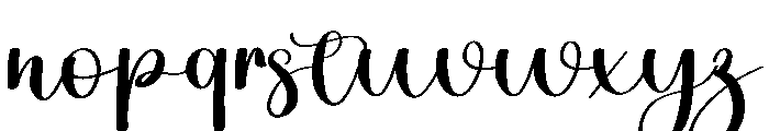 Floral Wedding Font LOWERCASE