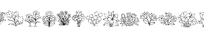 Floral line FONT