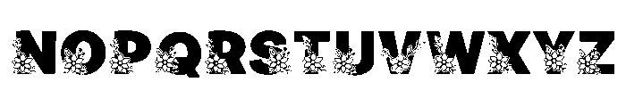 Floral mom Font UPPERCASE