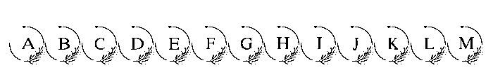 FloralFrame Monogram FONT