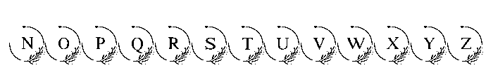 FloralFrame Monogram Font LOWERCASE