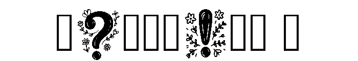 Floralfont Regular Font OTHER CHARS