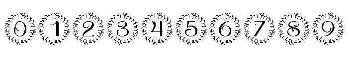 Floralia Monogram Font OTHER CHARS