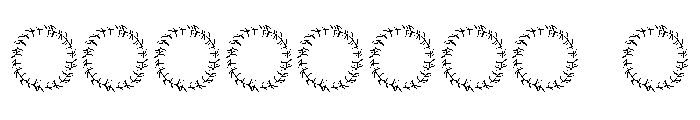 Floralia Monogram Font OTHER CHARS