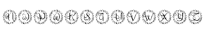 Floralia Monogram Font UPPERCASE