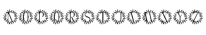 Floralith Monogram Font UPPERCASE