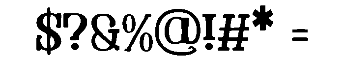 Floralith Slab Font OTHER CHARS