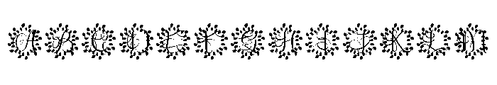 Florava Monogram Font UPPERCASE