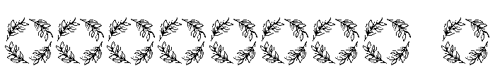 Floravine Monogram Font OTHER CHARS