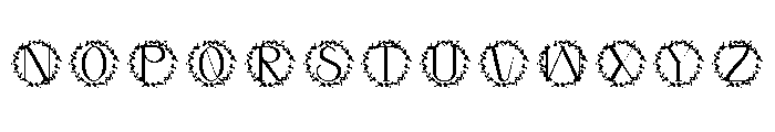 Florcrest Monogram Font UPPERCASE