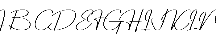 Florelie Regular Font UPPERCASE