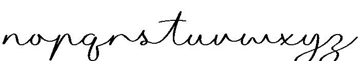 Florelie Regular Font LOWERCASE