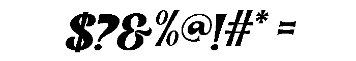 Floretta Italic Font OTHER CHARS