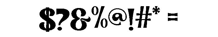 Floretta Regular Font OTHER CHARS
