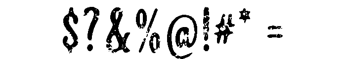 Florida Palms Script Textured Font OTHER CHARS
