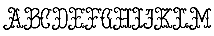 Florivea Regular Font UPPERCASE